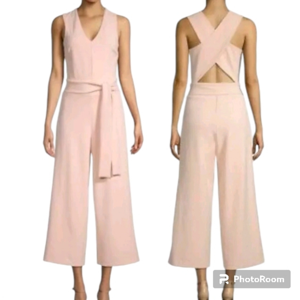 RACHEL Roy Freya Cross Back Wide Leg Jumpsuit